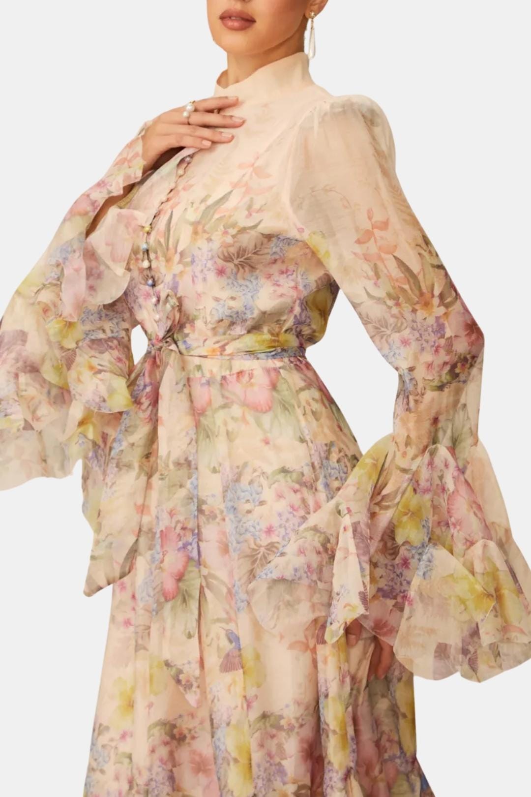 Image of Harper | Women's Ruffle Long Sleeve Maxi Dress