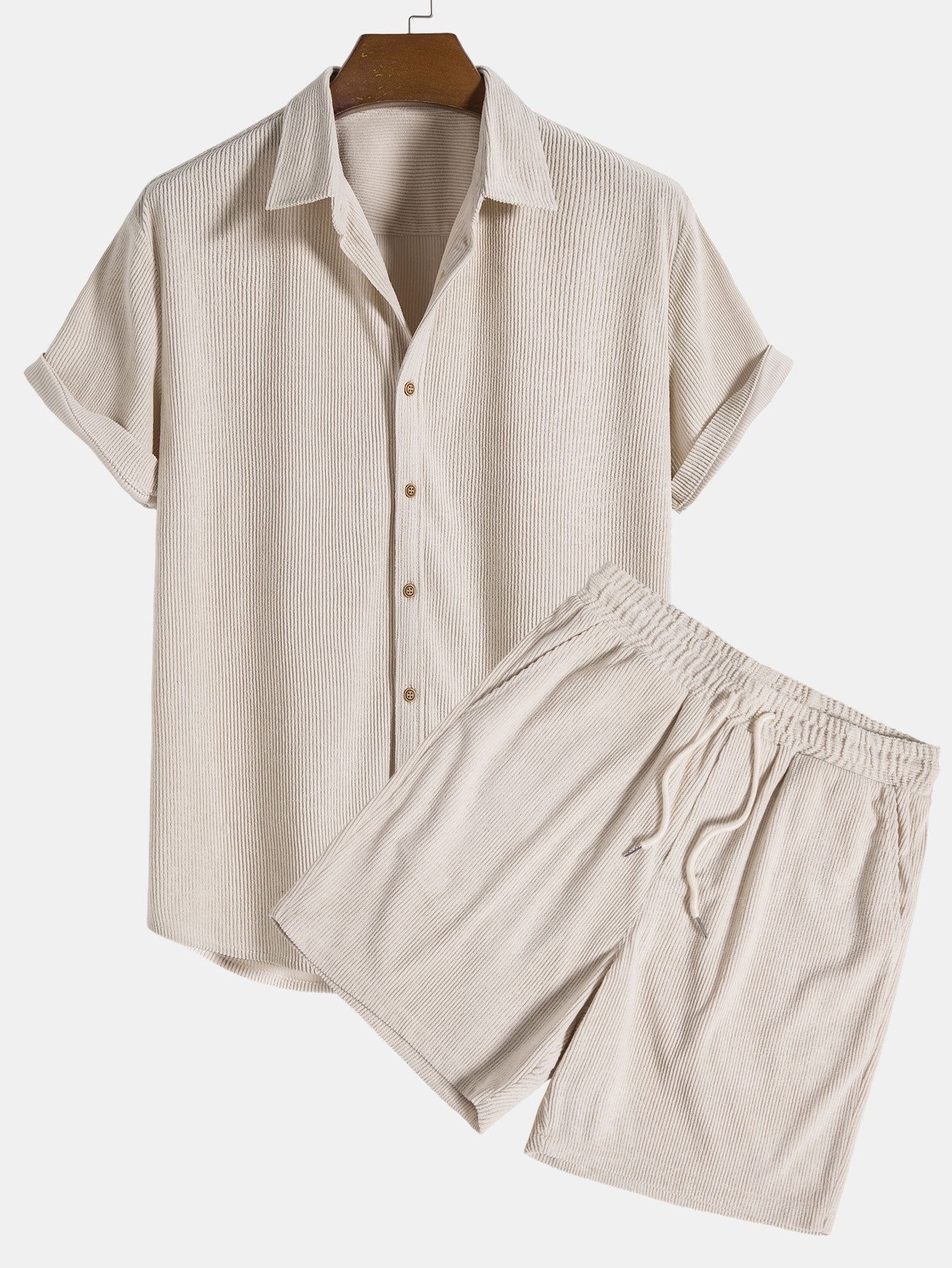 Image of Hayden | Men's Short Sleeve Shirt and Shorts Set