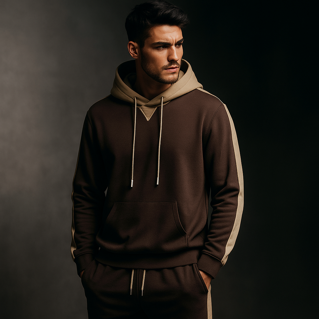 Image of Henry | Men's Color Block Hoodie Set