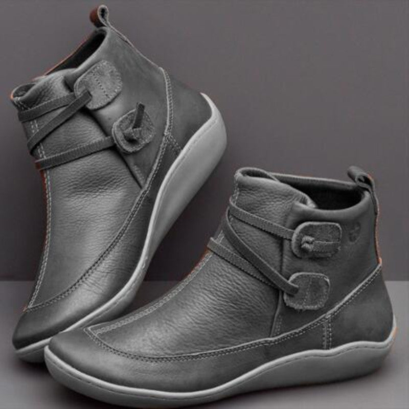 Image of Holly | Women's Casual Pull-On Ankle Boots
