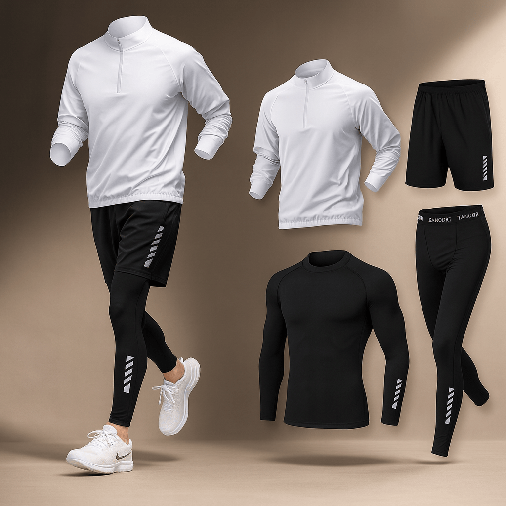 Image of Howard | Men's Quarter Zip Activewear Set