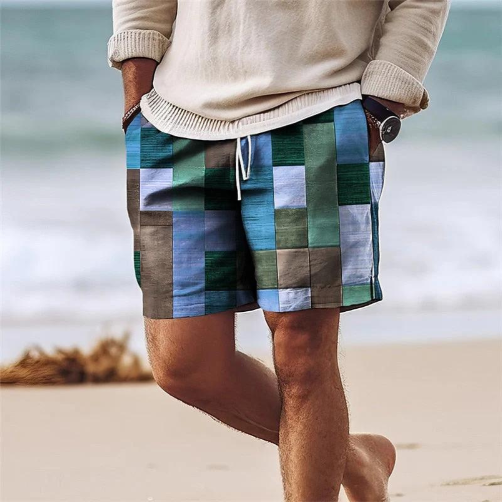 Image of Ian | Men's Printed Casual Shorts