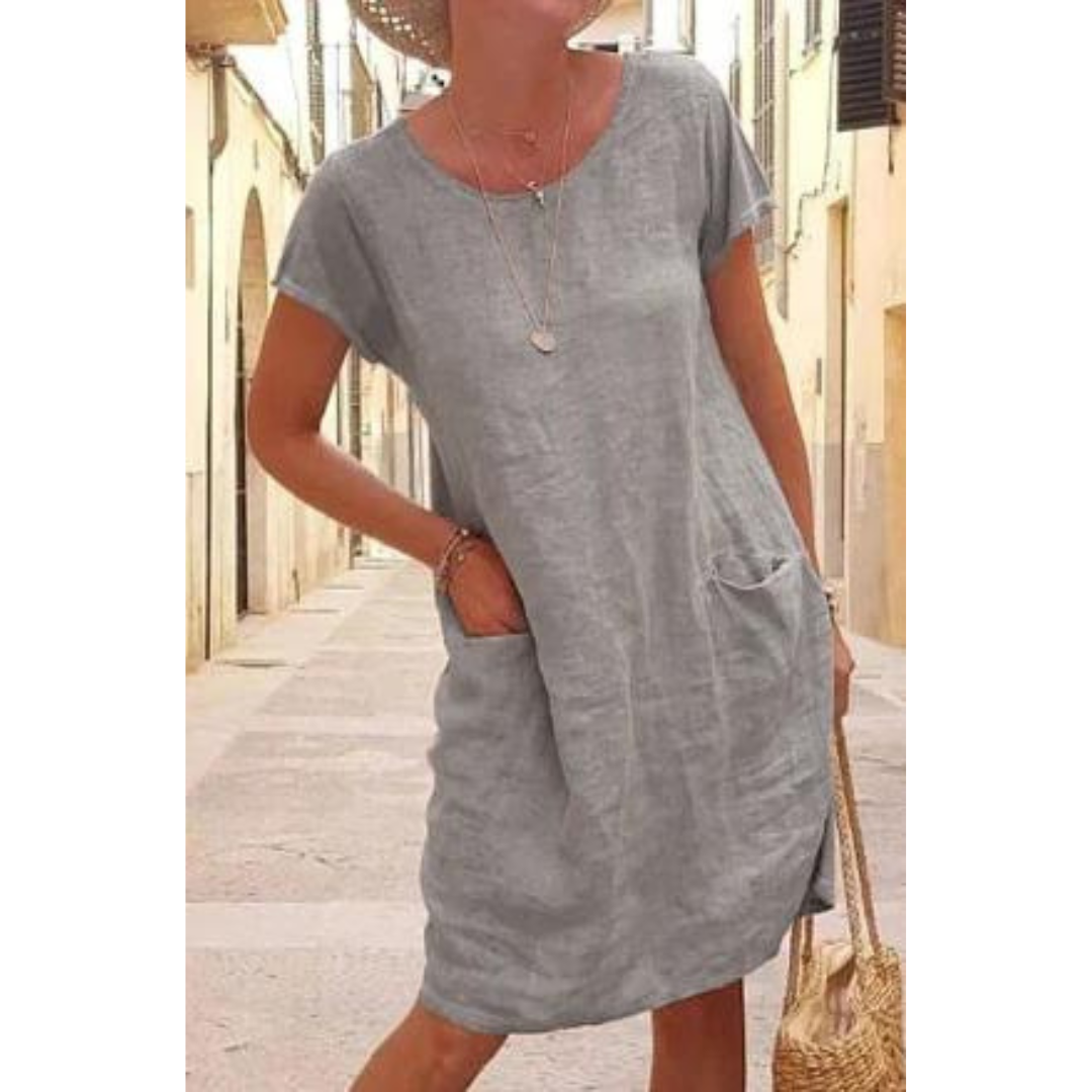 Image of Irene | Women's Casual T-Shirt Knee Length Dress