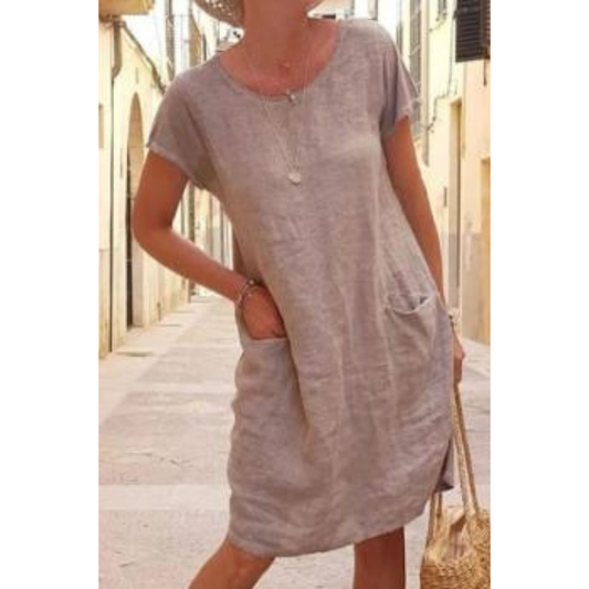 Image of Irene | Women's Casual T-Shirt Knee Length Dress