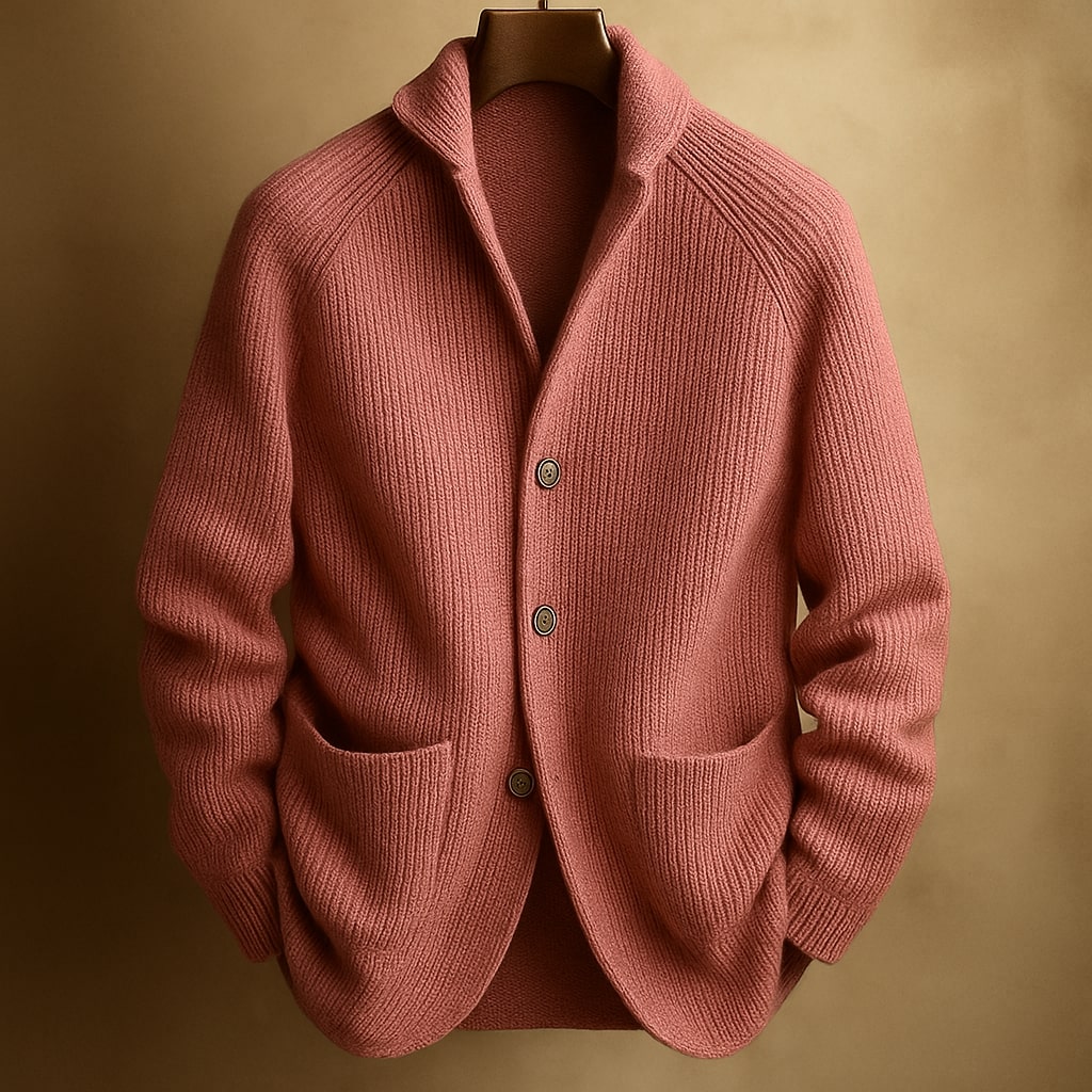 Image of Jaden | Men's Button-Down Knit Cardigan