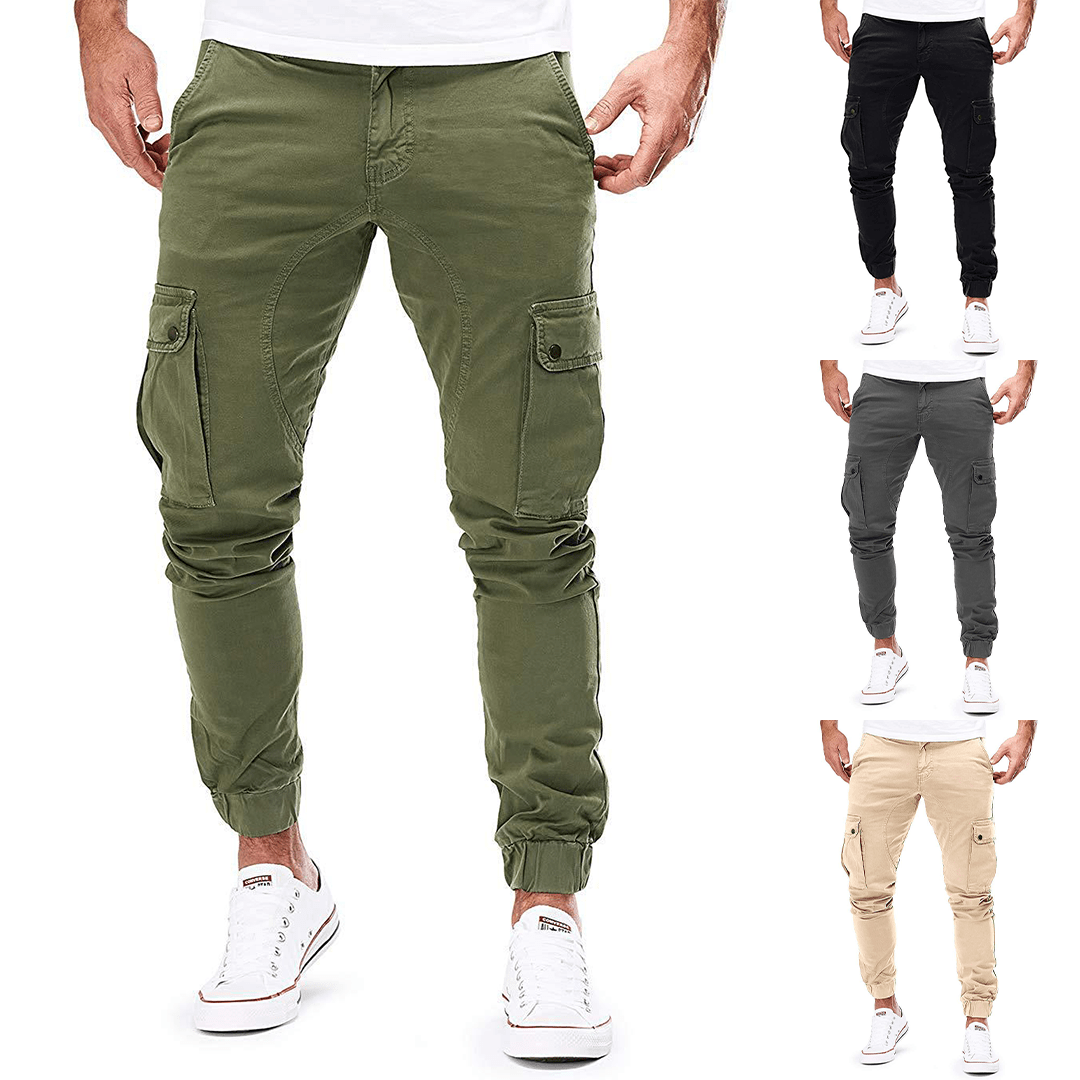 Image of Jaden | Men's Slim-Fit Cargo Joggers