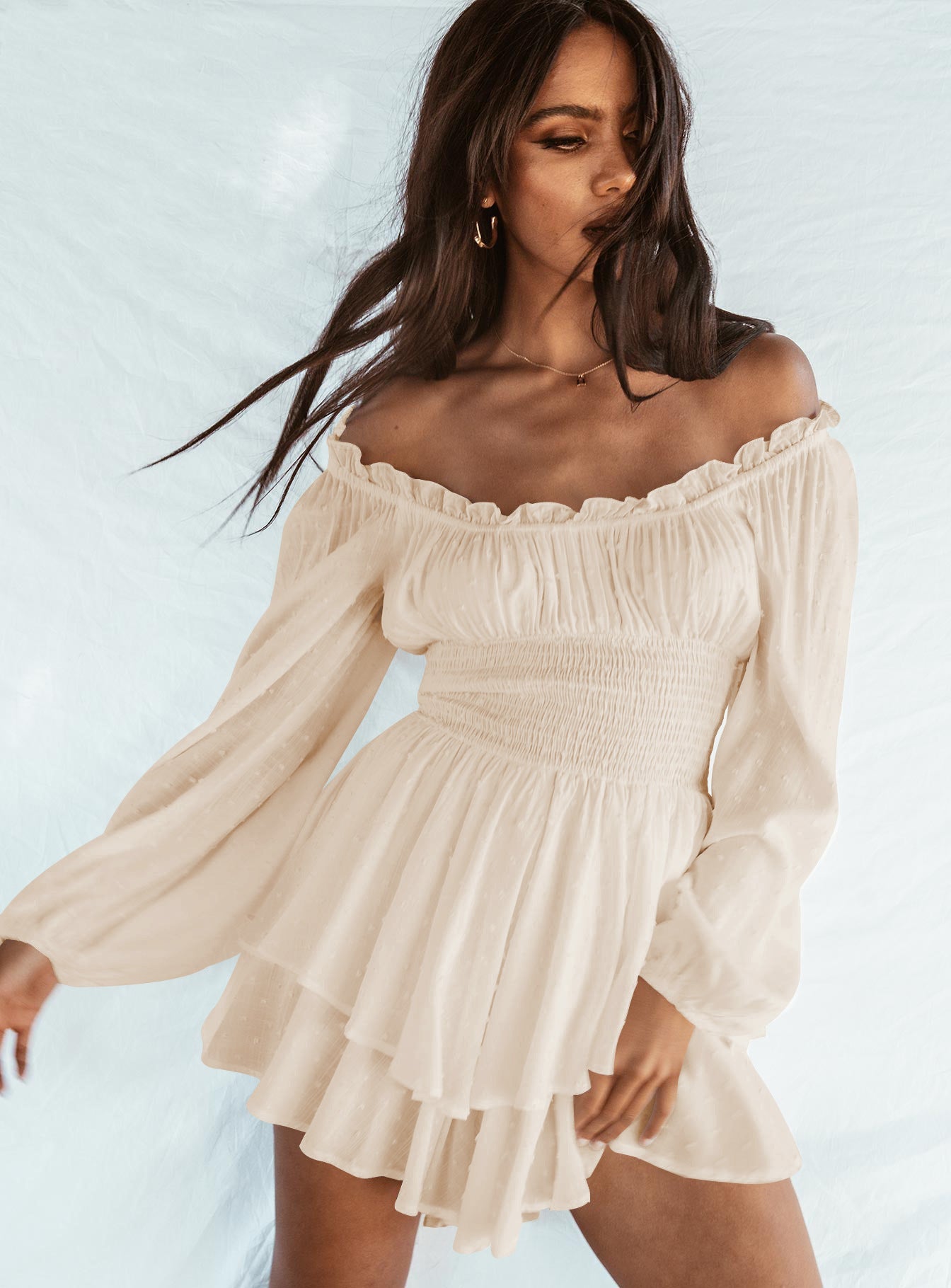 Image of Jane | Women's Off-Shoulder Mini Dress