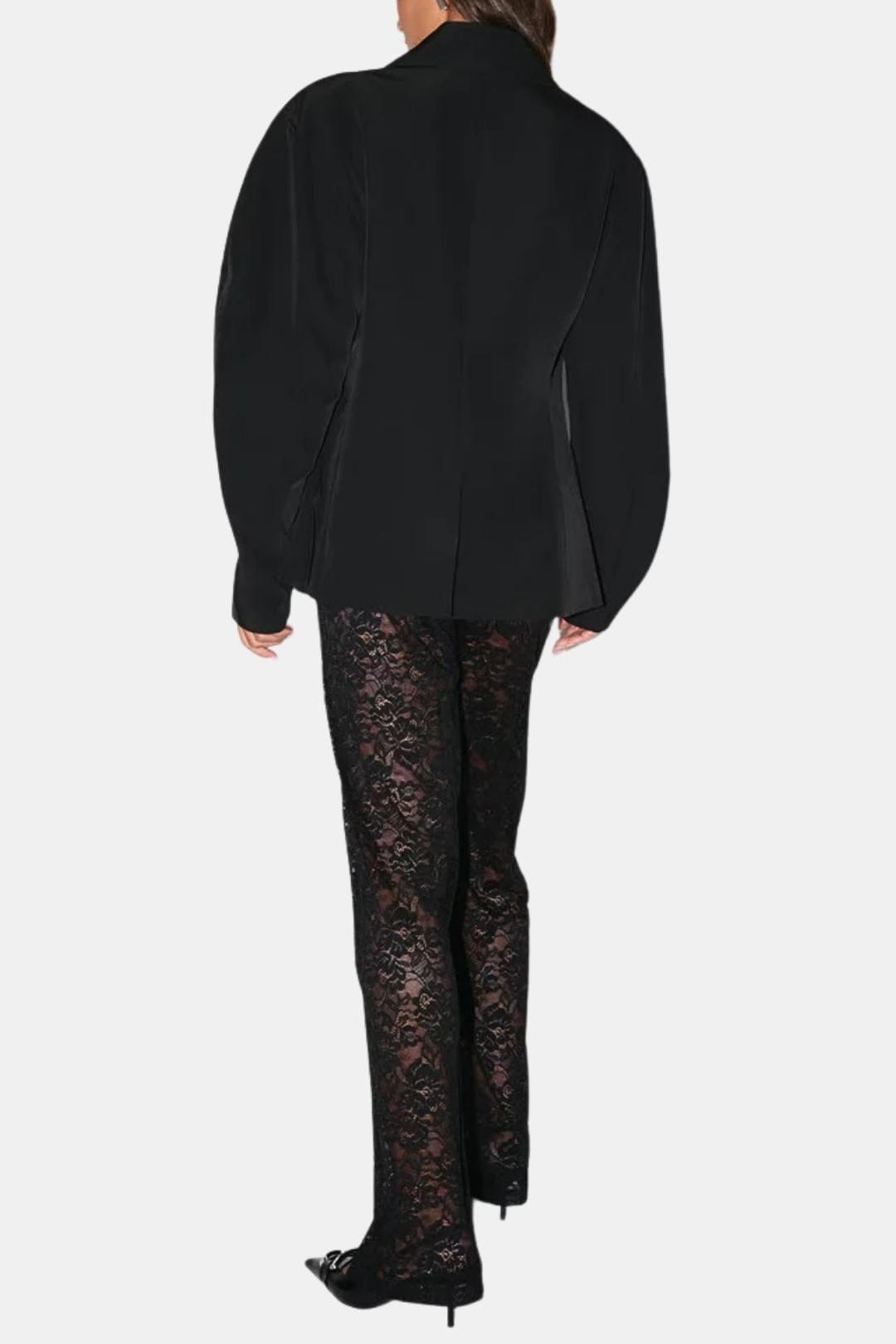 Image of Janet | Women's High-Waisted Lace Flare Pants