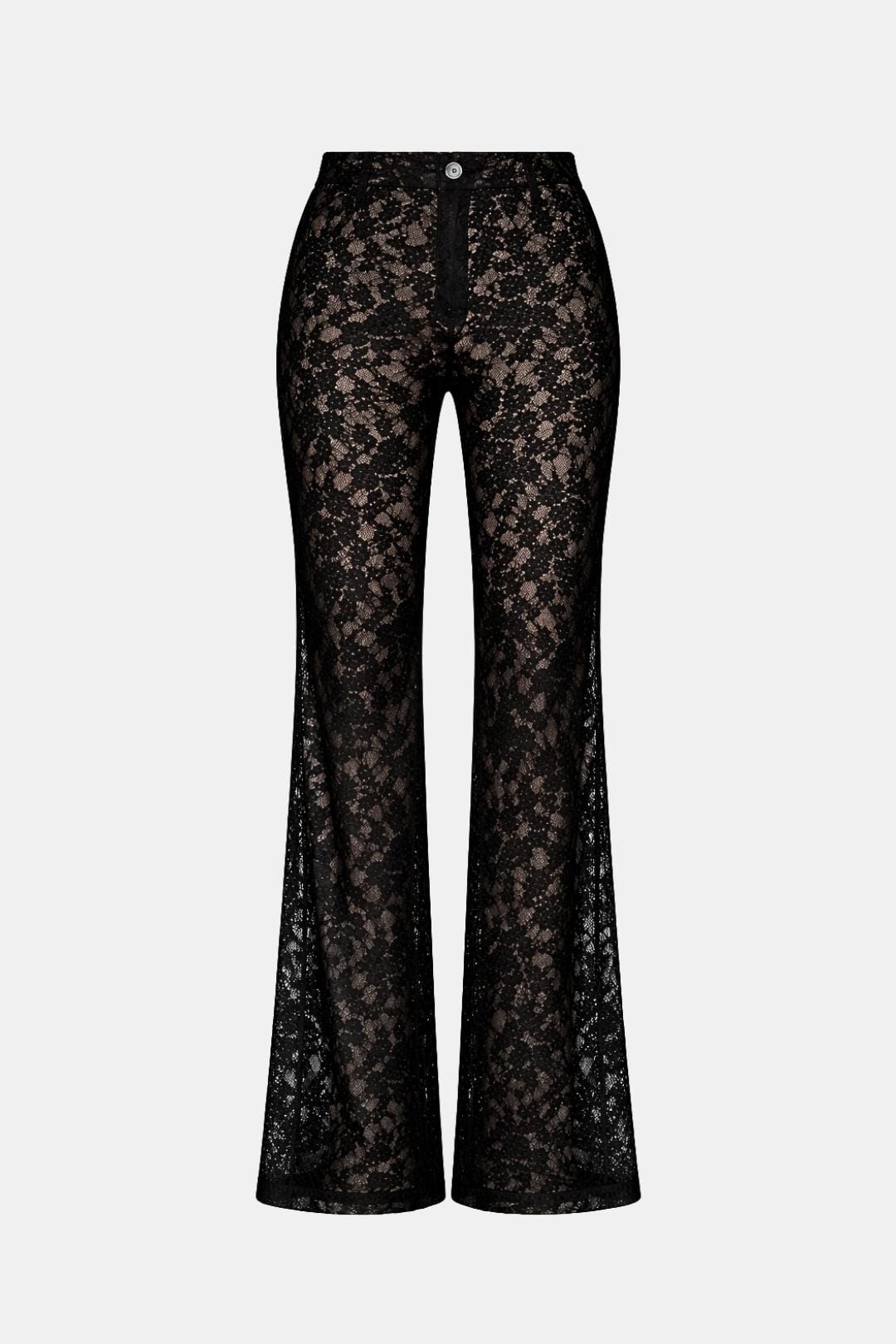 Image of Janet | Women's High-Waisted Lace Flare Pants