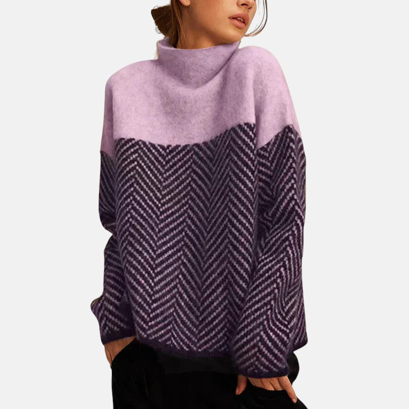 Image of Janet | Women's Oversized Turtleneck Sweater