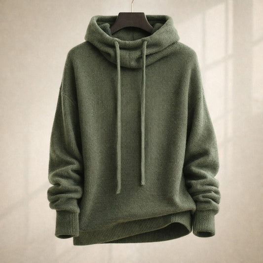 Image of Janice | Women's Cowl Neck Hooded Sweater