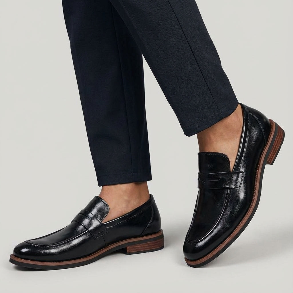 Image of Jaxon | Men's Slip-On Leather Dress Loafers