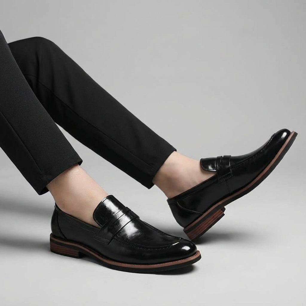 Image of Jaxon | Men's Slip-On Leather Dress Loafers