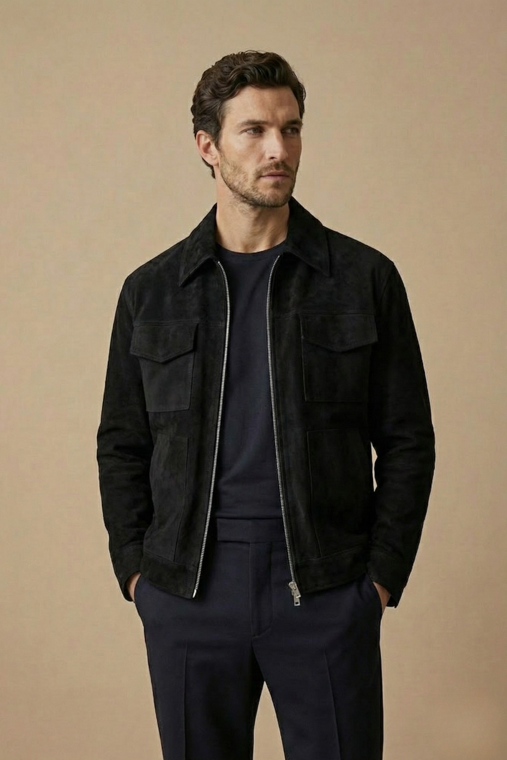 Image of Jayden | Men's Zip-Up Casual Jacket