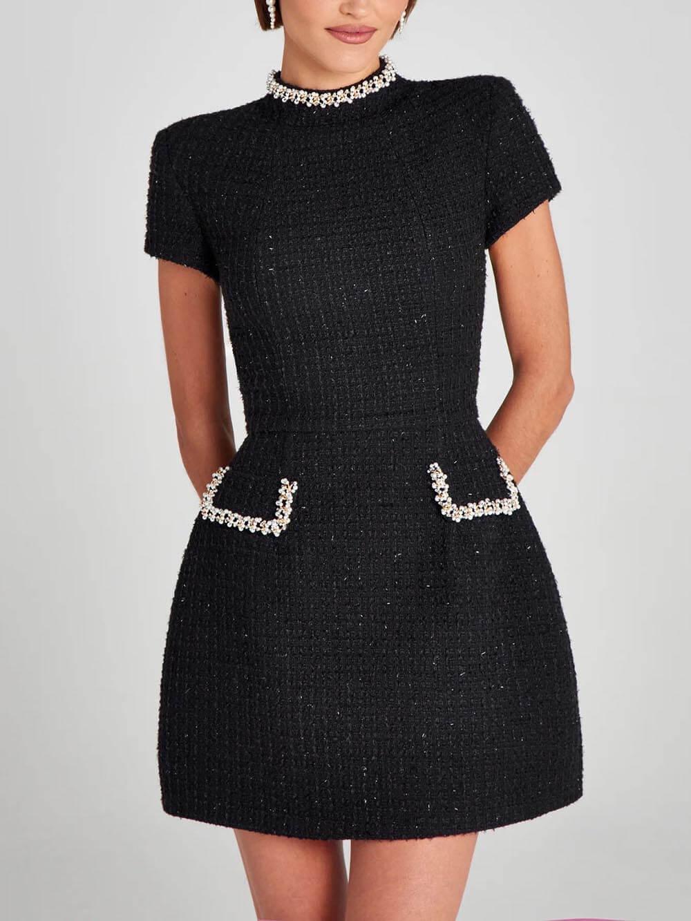 Image of Jean | Women's Embellished Fit & Flare Mini Dress