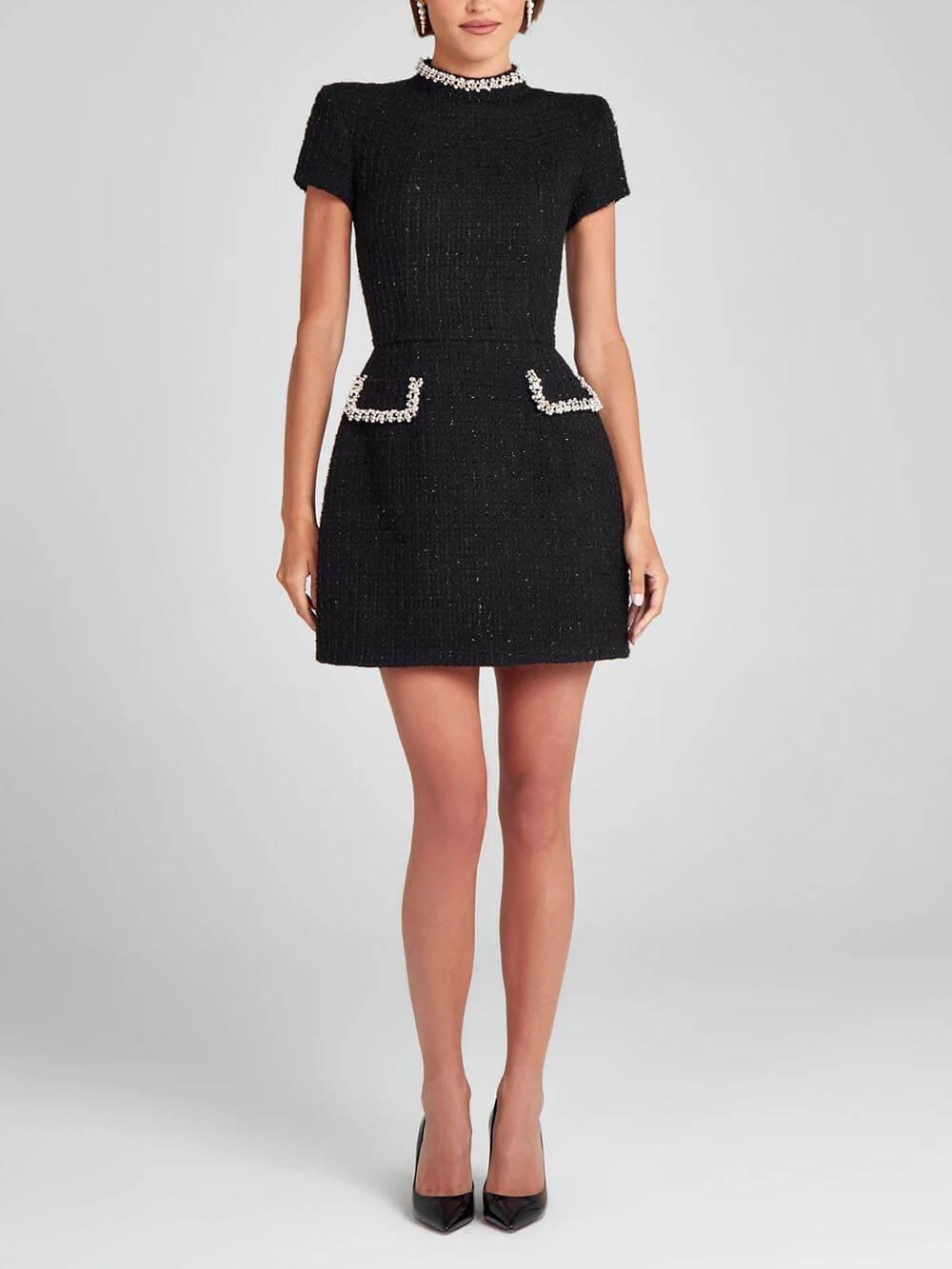 Image of Jean | Women's Embellished Fit & Flare Mini Dress