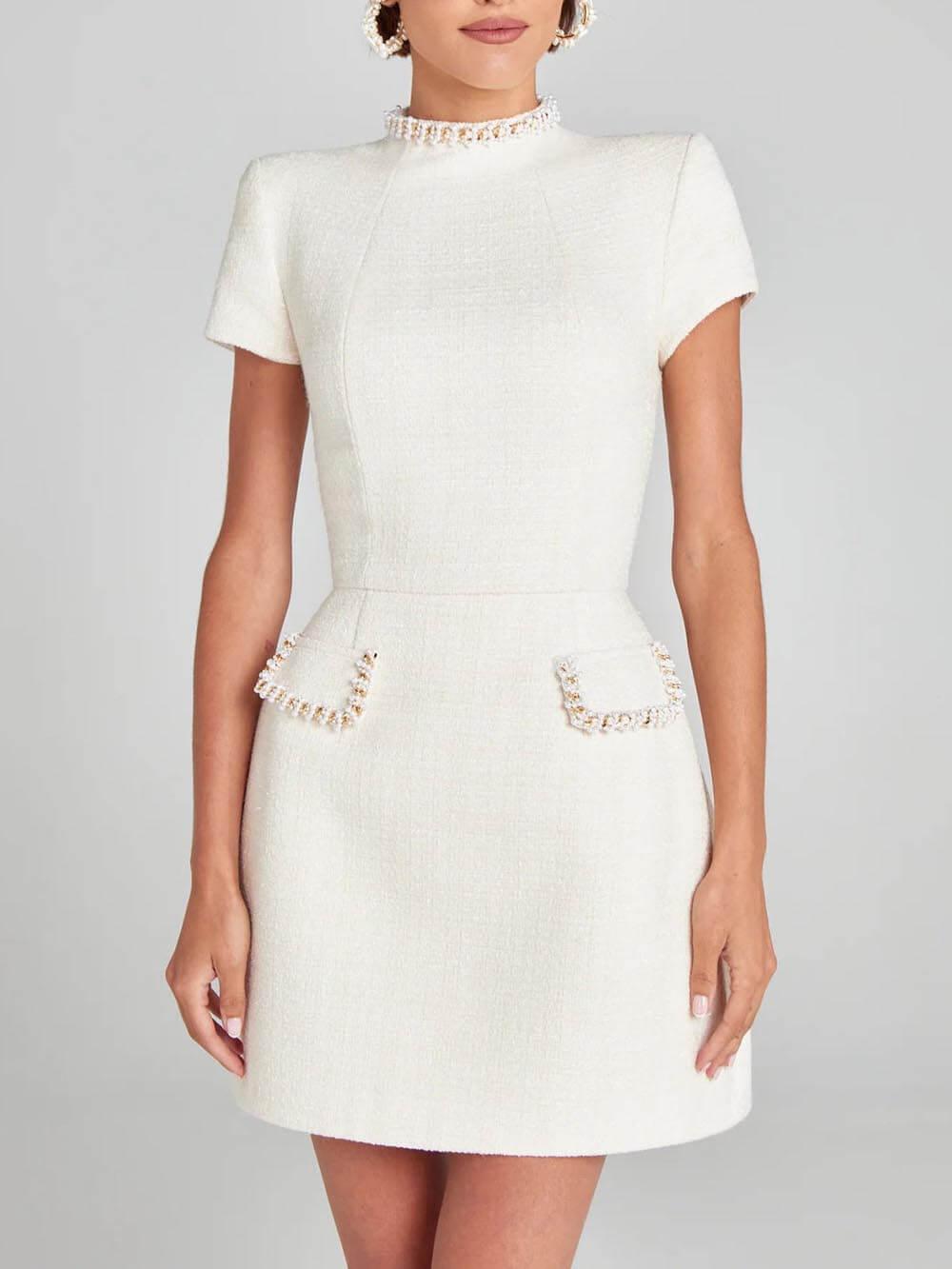 Image of Jean | Women's Embellished Fit & Flare Mini Dress