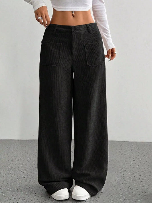 Image of Jemma | Women's High-Waisted Wide Leg Pants