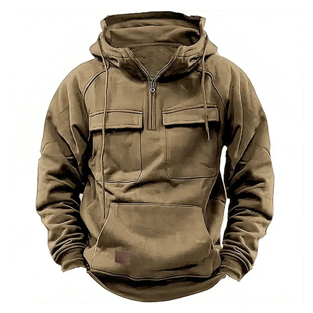 Image of Jesse | Men's Half-Zip Pocket Hoodie