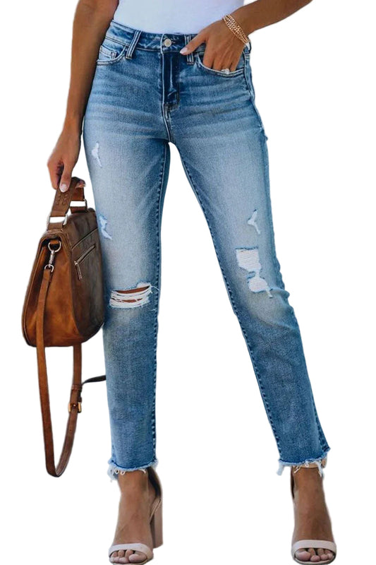 Image of Jillian | Women's Distressed Skinny Jeans