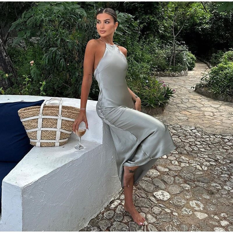 Image of Jocelyn | Women's Sleeveless Evening Maxi Dress