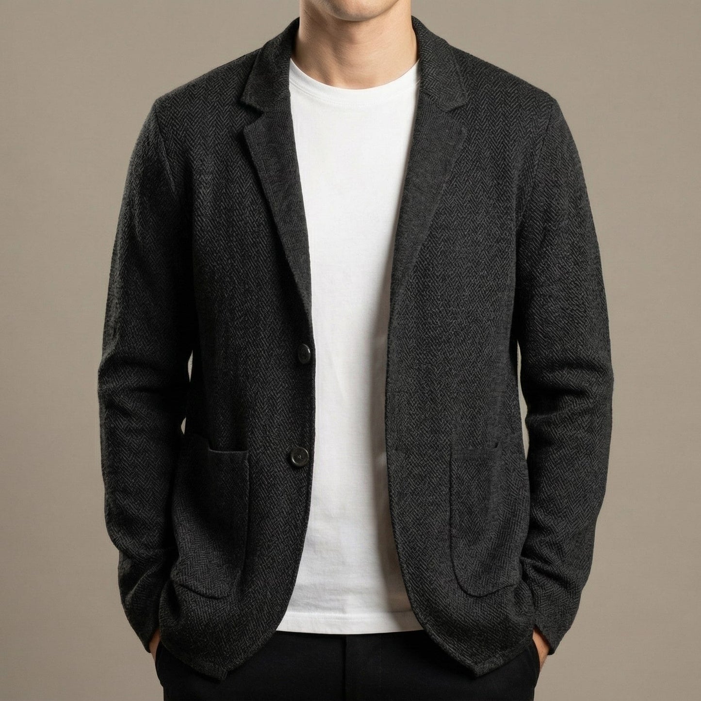 Image of Josh | Men's Knit Blazer Casual Jacket