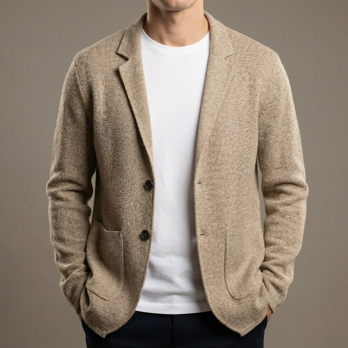 Image of Josh | Men's Knit Blazer Casual Jacket