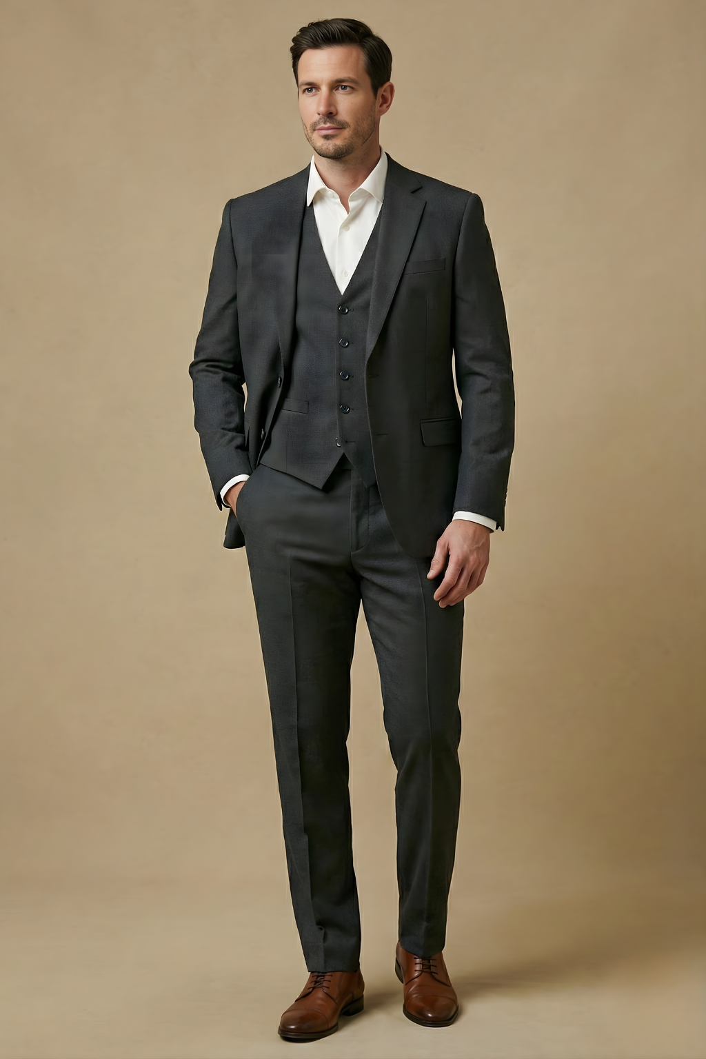 Image of Josiah | Men's Slim Fit Three-Piece Suit