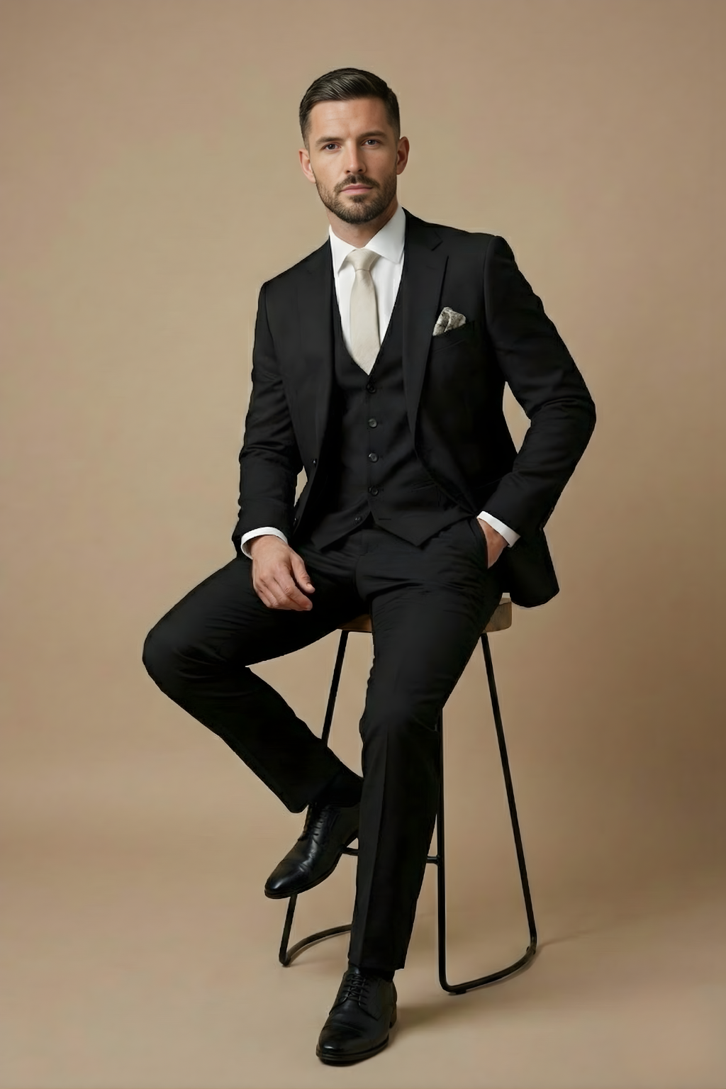 Image of Josiah | Men's Slim Fit Three-Piece Suit