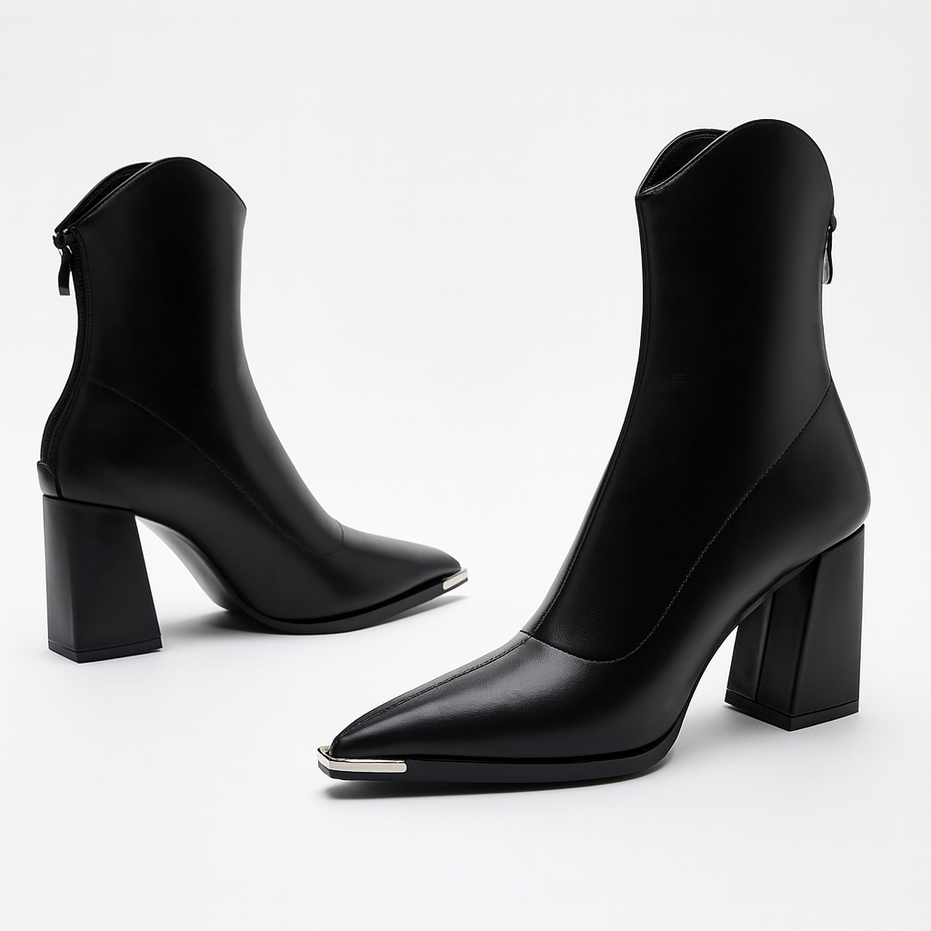 Image of Joy | Women's Heeled Pointed Toe Ankle Boots