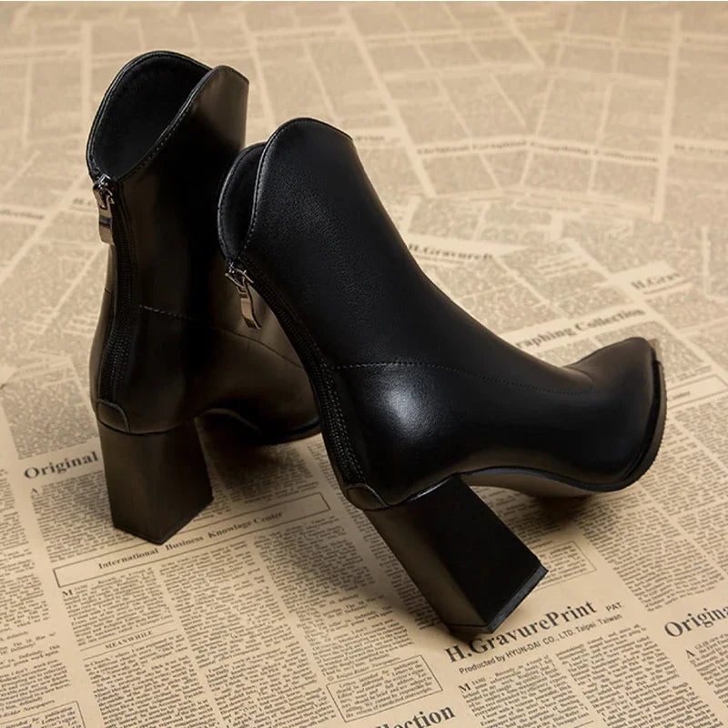 Image of Joy | Women's Heeled Pointed Toe Ankle Boots