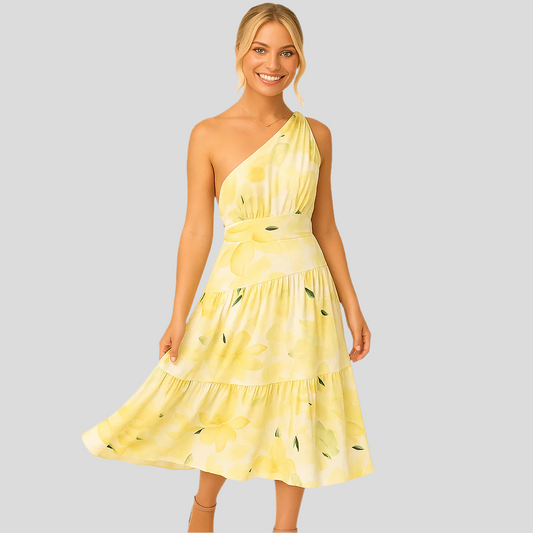 Image of Joyce | Women's Sleeveless A-Line Midi Dress