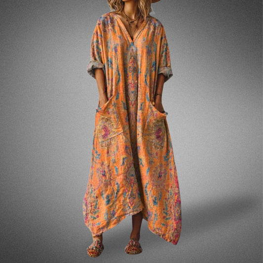 Image of Judith | Women's V-Neck Maxi Dress