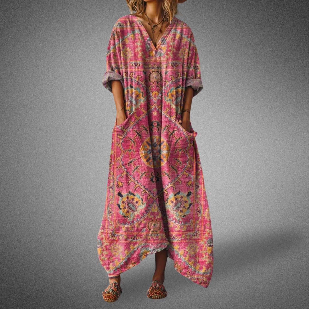 Image of Judith | Women's V-Neck Maxi Dress