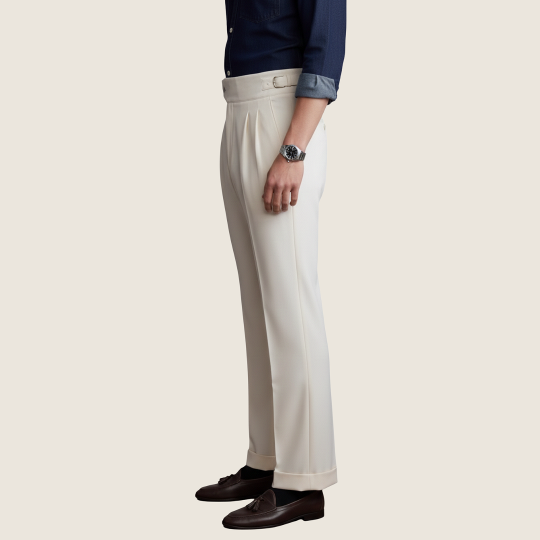 Image of Julian | Men's Pleated Wide Leg Pants