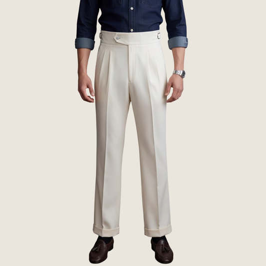 Image of Julian | Men's Pleated Wide Leg Pants