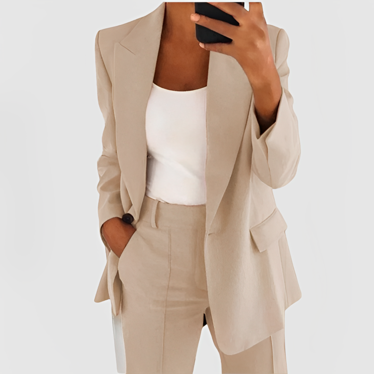 Image of Kara | Women's Relaxed Fit Blazer Suit Set