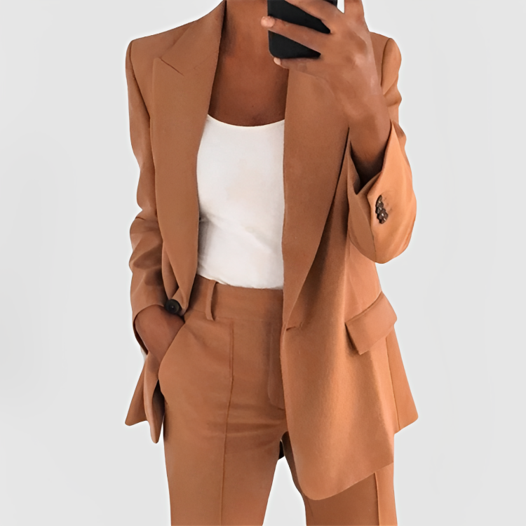 Image of Kara | Women's Relaxed Fit Blazer Suit Set