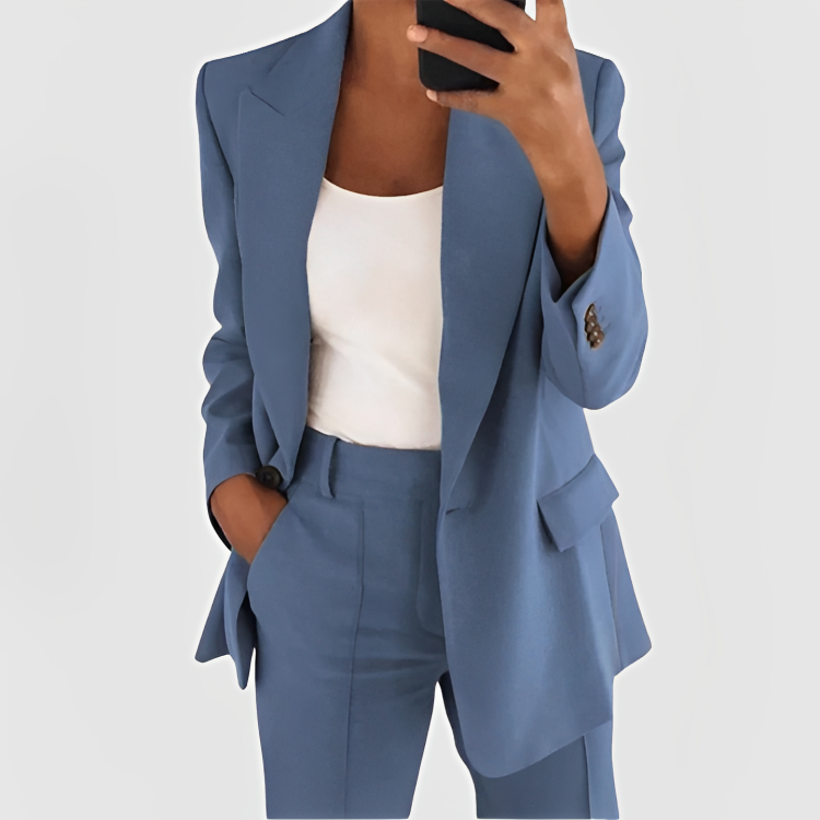 Image of Kara | Women's Relaxed Fit Blazer Suit Set
