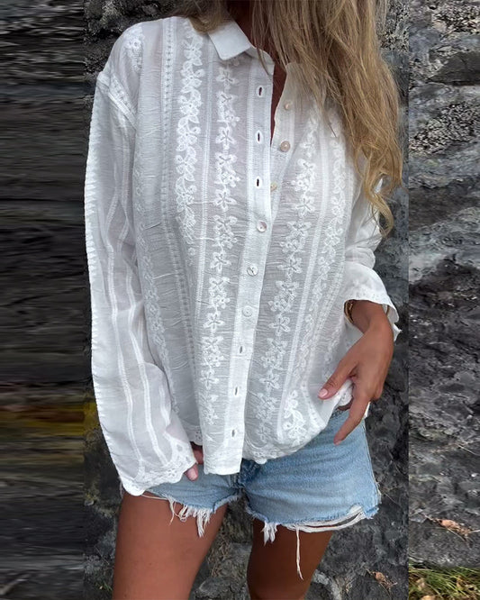 Image of Katherine | Women's Long Sleeve Button-Down Blouse
