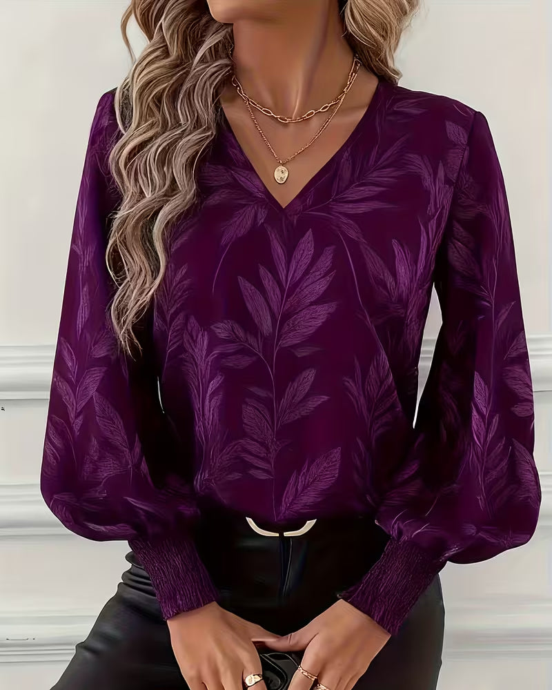 Image of Katherine | Women's Long Sleeve Floral Blouse