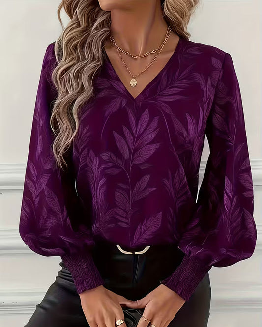 Image of Katherine | Women's Long Sleeve Floral Blouse