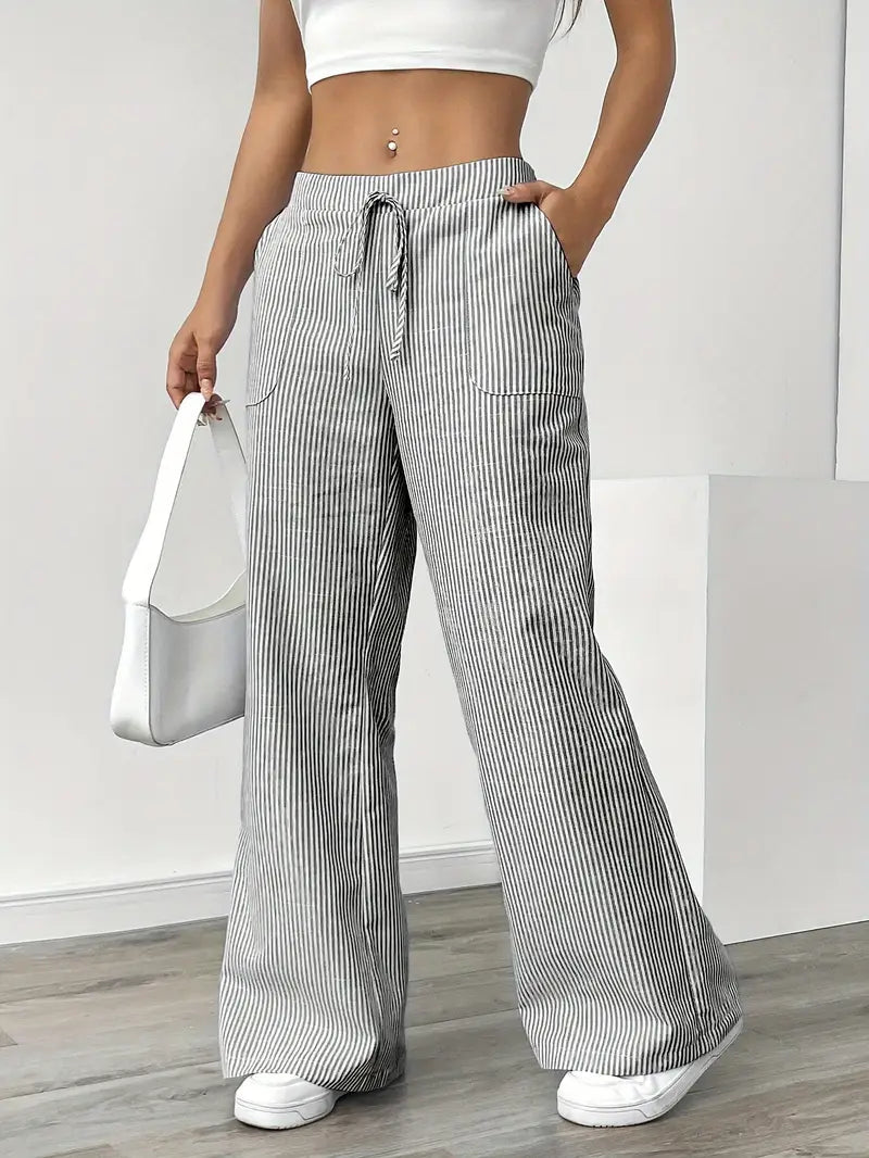 Image of Katherine | Women's Wide Leg Drawstring Pants