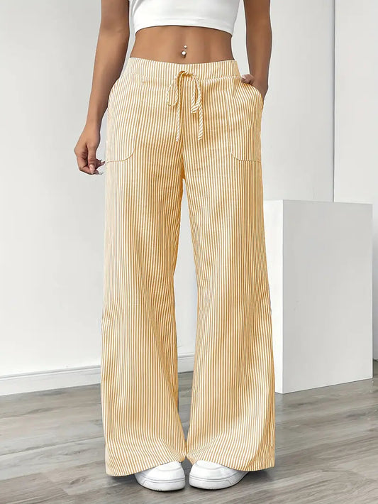 Image of Katherine | Women's Wide Leg Drawstring Pants