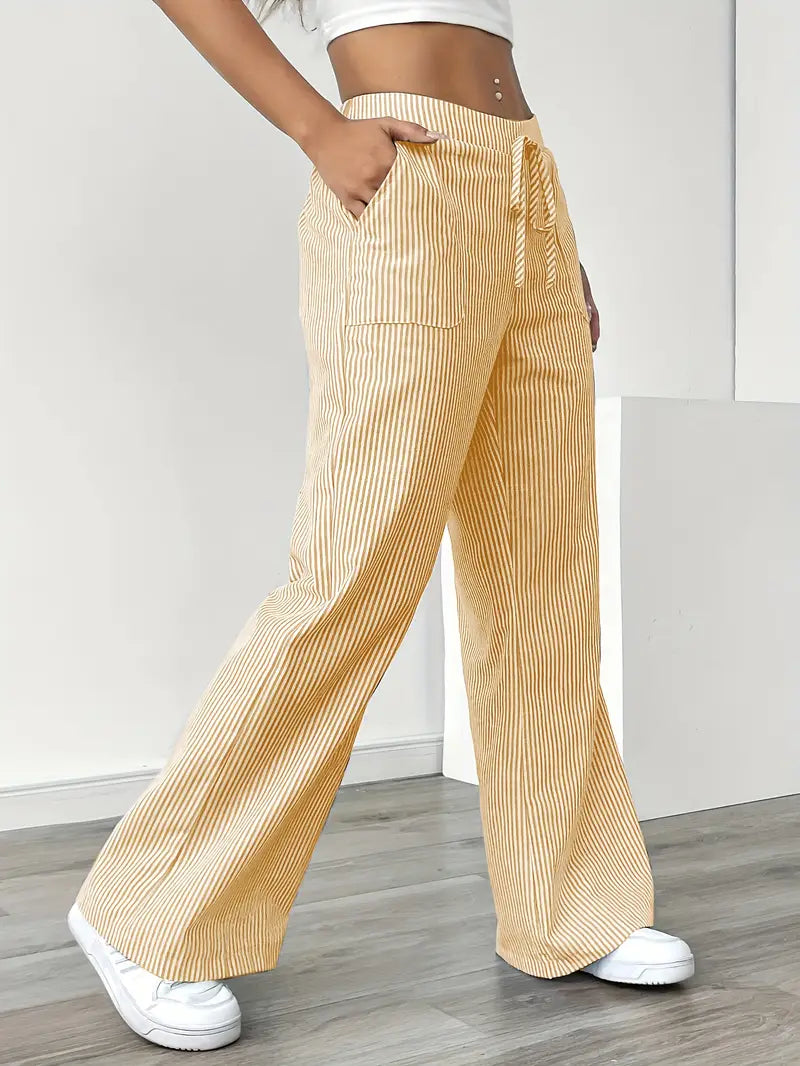 Image of Katherine | Women's Wide Leg Drawstring Pants