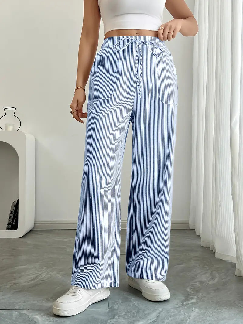 Image of Katherine | Women's Wide Leg Drawstring Pants