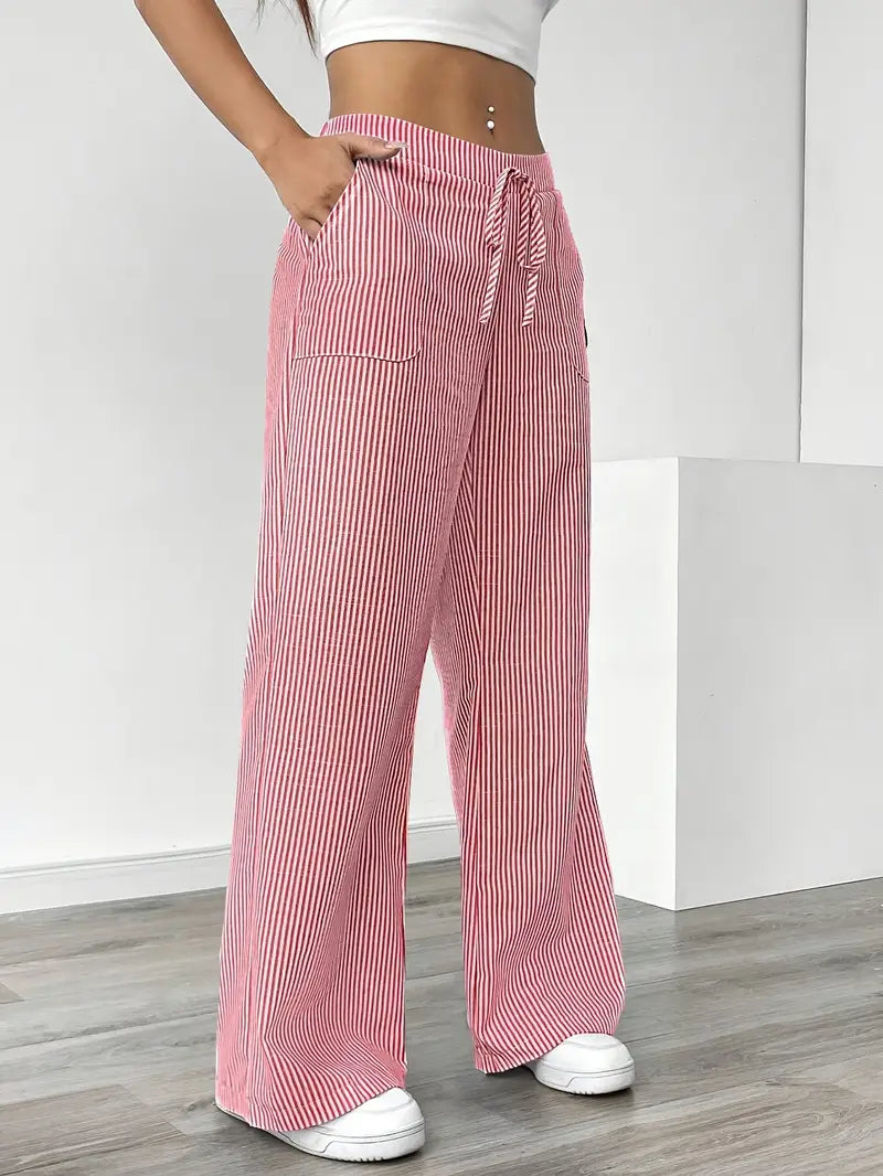 Image of Katherine | Women's Wide Leg Drawstring Pants
