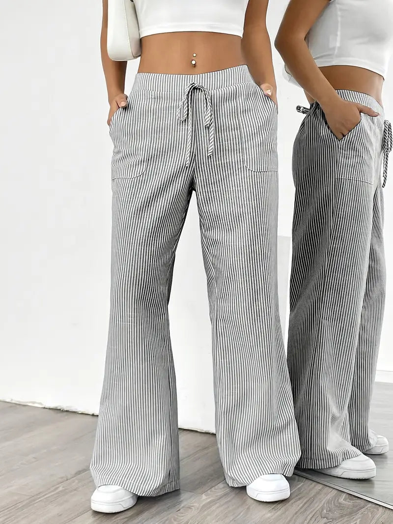 Image of Katherine | Women's Wide Leg Drawstring Pants