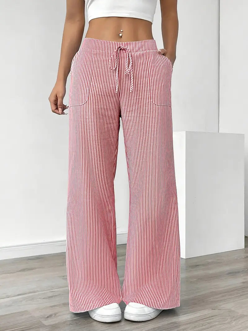 Image of Katherine | Women's Wide Leg Drawstring Pants