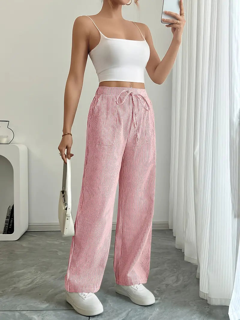 Image of Katherine | Women's Wide Leg Drawstring Pants